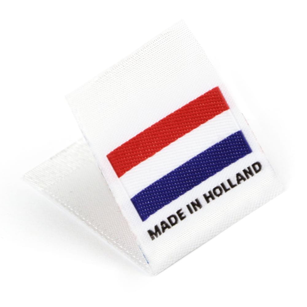 Etiquetas Tejidas con Bandera 'Made in Holland'